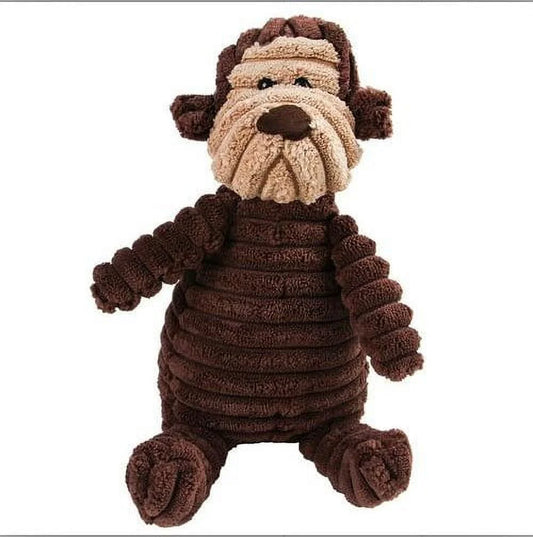 Squeaky & Plush Dog Toy for Aggressive Chewers, Color A